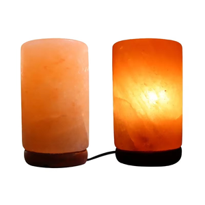 Lámpara de sal del Himalaya tallada ecológica con luz nocturna de roca de cristal Base para la decoración del dormitorio del hogar - Product Image 2
