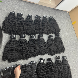 Pelucas delanteras de encaje rizado birmano de alta calidad 100% cabello vietnamita crudo un donante 100% cabello humano oferta de viernes negro - Product Image 4