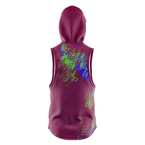 Sweat à capuche en molleton uni sans manches de haute qualité pour hommes Saison d'hiver en relief 3D Workout Fitness Imprimé Techniques brodées - Product Image 4