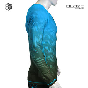 Camisa de compresión de manga larga de secado rápido para hombres para adultos-hecha de poliéster/Spandex - Product Image 4