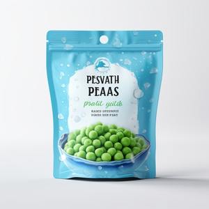 Bolsa de Mylar para Guisantes Congelados, Impresión por Grabado, Blanco Mate, Bolsa con Base, Embalaje de Papel de Aluminio, Cierre Hermético, Resistente a Niños, Grado Alimenticio - Product Image 2