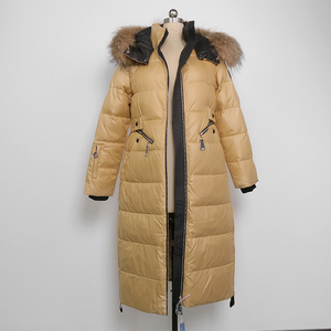 Venta al por mayor, respetuoso con el medio ambiente, en stock, abrigo de invierno acolchado, Chaqueta larga a prueba de viento, Abrigo acolchado para mujer - Product Image 2