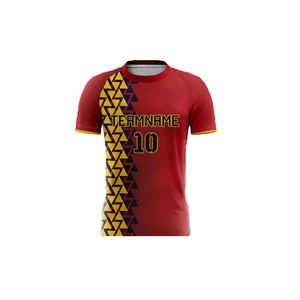 Camisetas de Fútbol Personalizadas con Diseño Sublimado, Cuello Redondo, Manga Corta, 100% Poliéster, Transpirables, de Secado Rápido, Ropa Deportiva sin Costuras - Product Image 3