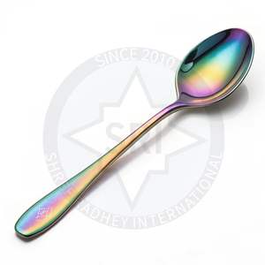 Couverts de qualité supérieure en acier inoxydable PVD doré Cuillère - Product Image 1