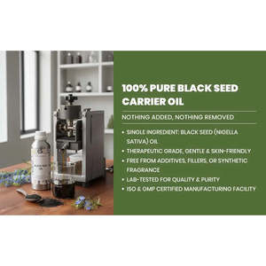 Aceite de Semillas Negras Vegano Orgánico (Aceite de Kalonji) Ingredientes Herbales Nutritivos, Hidratantes y Suavizantes - Product Image 6