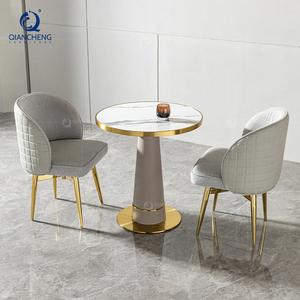 Foshan <span class=keywords><strong>ristorante</strong></span> interattivo bar tavolo di lusso in metallo in acciaio inox all'ingrosso personalizzato Hotel bar accento fine tavolo laterale - Product Image 4