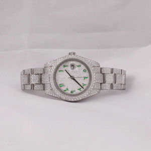 Latest Design Exclusive Customized <b>Watch</b> Moissanite Diamond <b>Watch</b> Uniquely Crafted Wristwatch in Stainless Steel Featuring <b>Watch</b> - Product Image 1