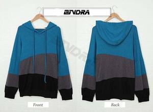 Sudaderas con capucha largas de invierno para mujer, talla grande, con tejido deportivo ligero de seda pulsada, transpirable, técnica lavada, en capas - Product Image 4