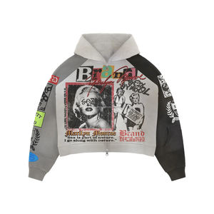 Oversized Streetwear <b>Hoodie</b> <b>for</b> <b>Men</b> Custom Printed Fleece Cotton Pullover Drop Shoulder <b>Thick</b> Winter Casual Basics <b>Hoodie</b> - Product Image 5