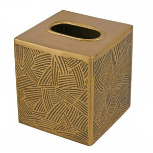 Boîte à mouchoirs rectangulaire en métal moderne Porte-serviettes en acier inoxydable écologique personnalisable Accessoire de salle de bain - Product Image 4