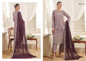 Bin Hameed NAINA luxe brodé pelouse 2025 3 Pc cousu embelli Salwar Kameez ensemble séchage rapide hiver pantalon décontracté indien - Product Image 5