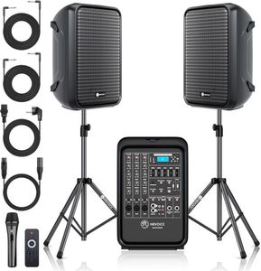 Sistema de PA Profesional Portátil Todo en Uno de 2 Vías, Diseño de Maleta con Mezclador de 8 Canales, Configuración Fija, Superventas - Product Image 1