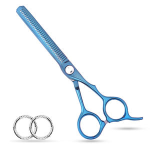 กรรไกรตัดผมสเตนเลสกรรไกรตัดผมมืออาชีพสำหรับช่างตัดผมเงิน - Product Image 1