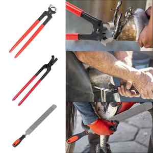 Kits de instrumentos veterinarios de la mejor calidad, cuchillo para pezuñas, pinzas para pezuñas, instrumento para el cuidado de caballos, cortadores de pezuña, Kits completos - Product Image 3