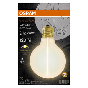 Ampoule LED OSRAM 2.2W LEDMG GB E27 2700K Blanc Chaud Décoration Intérieure 2ème Génération - Product Image 2