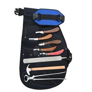 Kit Profesional de Herrador para el Cuidado de Cascos con Delantal de Cuero, 5 Cuchillas Afiladas, Juego de Cuchillos con Gancho Desmontable, Martillo de 15 Pulgadas, Lima - Product Image 6