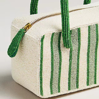 Tas Selempang Wanita Buatan Tangan Berhias Manik-Manik Motif Lemon untuk Pesta Pantai Musim Panas dengan Desain Buah Grosir untuk Acara Musim Panas