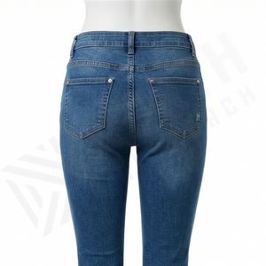 Pantalons en jean pour femmes, coupe slim tendance, taille haute, coton confortable, décontracté, motif personnalisé, pantalon tendance de qualité supérieure pour femmes - Product Image 2