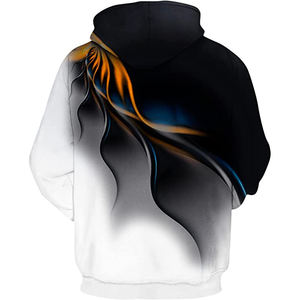 Survêtement de haute qualité pour hommes Streetwear Sweat-shirt à capuche épais délavé au soleil et pantalon baggy évasé - Product Image 4