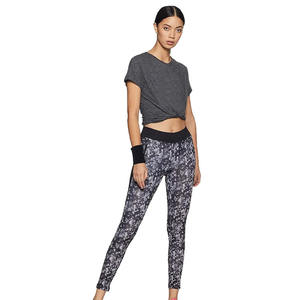 Nouvel arrivage de vêtements de yoga féminins en polyester spandex imprimé par sublimation, legging d'entraînement de course à pied par sublimation pour femmes - Product Image 6
