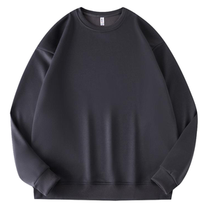 Conjunto de Sudadera con capucha recortada para mujer OEM Tops recortados Casual nueva moda plisada tela pesada cuello redondo sudaderas con mangas largas - Product Image 6