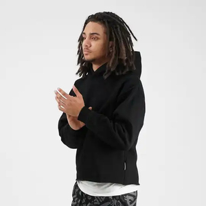 Sudaderas con capucha de algodón de peso pesado para hombre, sudaderas con logotipo personalizado, ropa de calle de alta calidad, Sudadera con capucha gruesa de lana pesada - Product Image 3