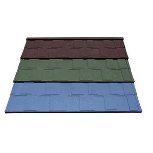 Colorful Stone and Metal Roof Tiles Decorative Building Material for Roofing