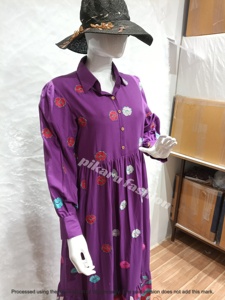 Blusa DE LINO DE CAFÉ ucraniano con bordado popular tradicional, mangas abullonadas, ropa bordada cultural hecha a mano, muy elegante - Product Image 4