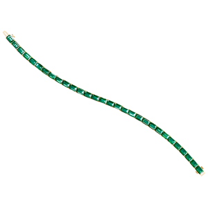 Lujo 14K oro sólido oro blanco tenis pulsera IGI certificado laboratorio cultivado Esmeralda corte diamante joyería fina regalo de boda de las mujeres - Product Image 4