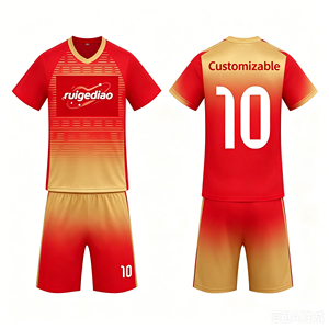 Camisetas de Fútbol Personalizadas para Clubes, 100% Poliéster, Transpirables, de Secado Rápido, para Hombre, para Logotipo Personalizado, Selección Nacional 2026 - Product Image 1