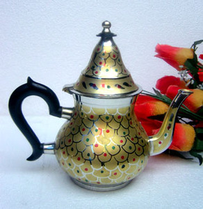 Home Kitchen Coffee and Tea Serving Silver Plated Finishing <b>Utensils</b> <b>Pot</b> Modern Design Table Decorative Tea Kettle - Product Image 4