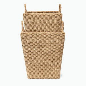 Recién llegado, cesta de lavandería de almacenamiento de algas marinas altas con asas del material ambiental, la mejor venta al por mayor hecha en Vietnam - Product Image 1