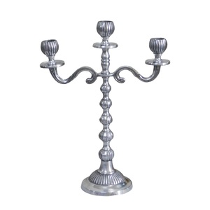 Juego de candelabros cónicos de aluminio de alta calidad de 2 piezas con acabado pulido brillante para decoración de iluminación - Product Image 2