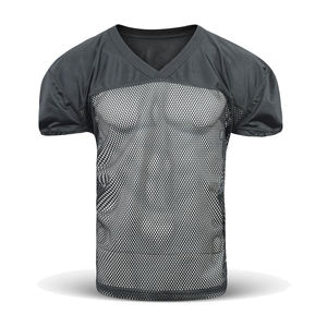 2024 American Football Practice Mesh T-Shirts Sports Club Custom Mesh embroidered tops American football jersey - Product Image 6