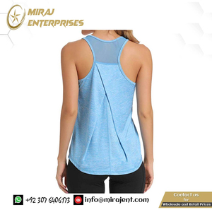 Singlet formation fournisseur femme Sport haut femmes hauts d'entraînement maille dos nageur réservoir Yoga chemises vêtements de sport Sport sans manches gilet - Product Image 3