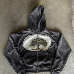 Conjunto Deportivo Unisex |   Sudadera con Capucha de Peso Medio y Pantalones Deportivos |   Conjunto de Entrenamiento para Exteriores con Cierre de Cordón |   Casual 100% Algodón - Product Image 2