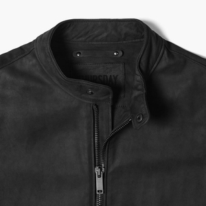 Veste en cuir décontractée pour hommes avec tissu en toile nouvelle veste de ceinture latérale de conception OEM de moto pakistanaise en gros - Product Image 1