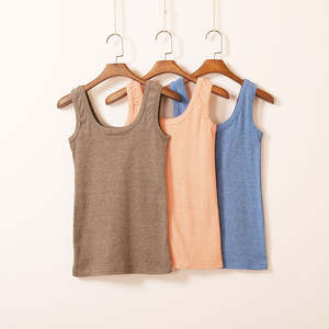 Camiseta sin mangas corta de punto para mujer 100% algodón Spandex personalizable ecológico transpirable de alta calidad - Product Image 2