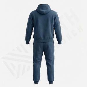 Conjunto Deportivo de Dos Piezas para Hombre, Diseño OEM, Sudadera con Capucha, 100% Algodón, Tejido Transpirable, Logotipo Personalizado, para Correr al Aire Libre, Traje para Trotar - Product Image 2