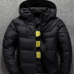 Nouvelle veste d'hiver lourde avec col à capuche support bulle conception motif décoration Style mince - Product Image 2
