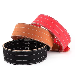 Cinturón de Levantamiento de Pesas de Cuero de Marca Privada, Ajustable, Personalizado, Talla Grande, para Unisex - Product Image 1