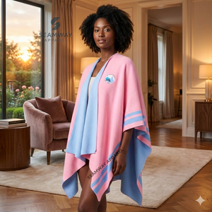 Cape châle pour femme Jack And Jill Of America, poncho décontracté, cape en laine brodée, cape grecque, châle drapé - Product Image 4