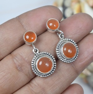 Boucles d'oreilles en argent pour filles Boucles d'oreilles en argent sterling 925 pour femmes Boucles d'oreilles en argent sterling massif pour filles Bijoux - Product Image 2