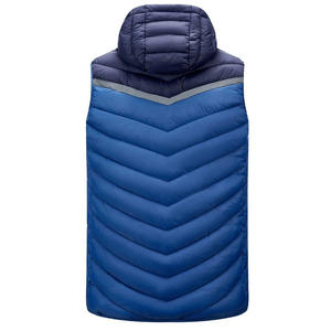 Gilet léger personnalisé chaud bulle respirant sans manches veste grande taille hiver hommes duvet de canard bouffant gilet pour hommes - Product Image 5