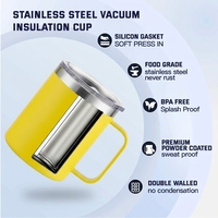 Bouteille d'eau en acier inoxydable de 12 oz avec logo personnalisé, isolée sous vide, anti-fuite, pour le sport et les voyages
