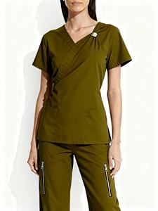 Haute qualité vente respirant femme gommages médicaux ensembles en gros fabrication uniforme pour femmes tissu doux infirmière gommages - Product Image 4