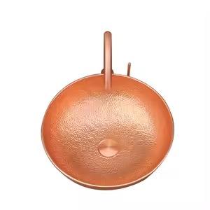 Artisan <b>Copper</b> Sink Unique Handcrafted Oval Shape Durable High-Quality Elegant Statement For Stylish Homes - Product Image 2