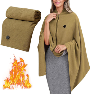 Electric Heating Shawl USB Powered Portable Zipper <b>Blanket</b> for Car <b>Outdoor</b> Camping Office Winter Warmth Washable Soft <b>Blanket</b> - Product Image 1