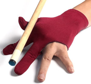 Guantes de billar Mano izquierda derecha Transpirable Snooker Alta calidad Personalizado Tres dedos Guantes de billar - Product Image 2