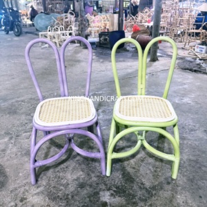 Sillas Infantiles de Ratán Natural Hechas a Mano, Asientos de Mimbre para Niños para Bodas, Cumpleaños, Alquiler, Proveedor OEM - Product Image 4